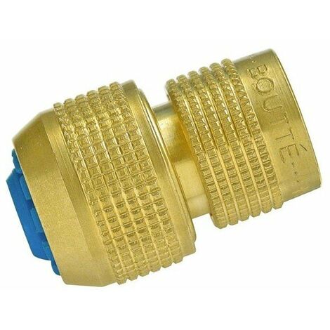 Raccord rapide avec bague rouge aquastop ø tuyau 15