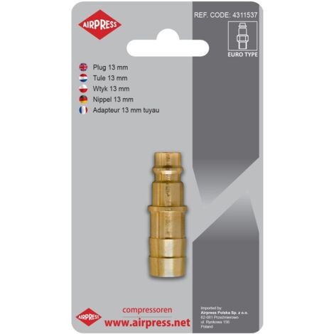 RACCORD RAPIDE AVEC SORTIE DE TUYAU 13 MM - AP 4311537