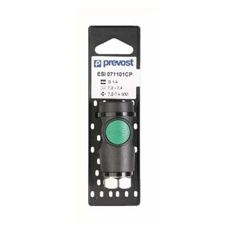Raccord rapide de sécurité PREVOST, Filetage vers Femelle G 1/2 Femelle 1/2pouces Euro 7.2, Euro 7.4 en Corps Composite ( Prix pour 1 )
