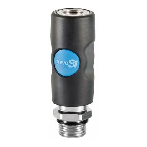 Raccord rapide de sécurité PREVOST, Filetage vers Mâle G 1/2 Mâle 1/2pouces ISO B8 en Corps Composite ( Prix pour 1 )