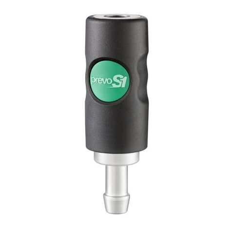 Raccord rapide de sécurité PREVOST, Tuyau cannelé 13mm Euro 10,4 en Corps Composite ( Prix pour 1 )