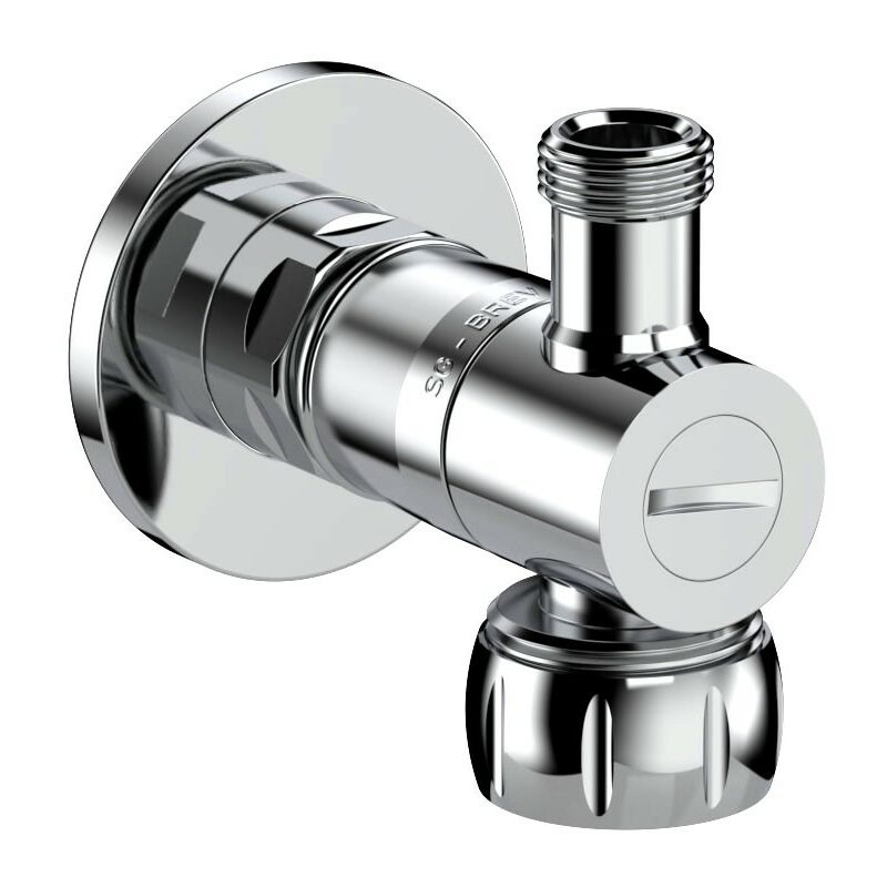 Robinet à double d'équerre raccord rapid lave-vaisselle Système ingenius IG103RAL Chromé