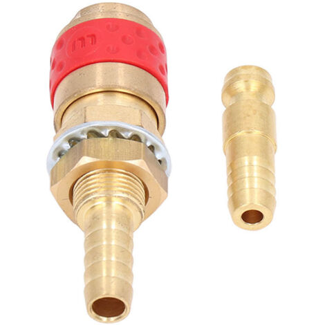 Raccord Rapide en Laiton 8mm pour Poste à Souder MIG/MAG et TIG, Kit d'Adaptation de Flexible Gaz