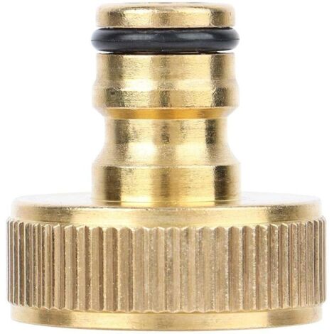 Raccord rapide fileté interne 3/4 pouce, adaptateur de tuyau d'arrosage en laiton massif, accessoires pour tuyau d'arrosage, 2 pièces
