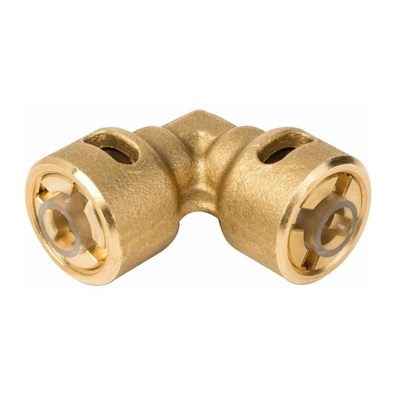 Plombservice - Raccord rapide frigorifique coudé 90° à pression - Femelle femelle 1/2'