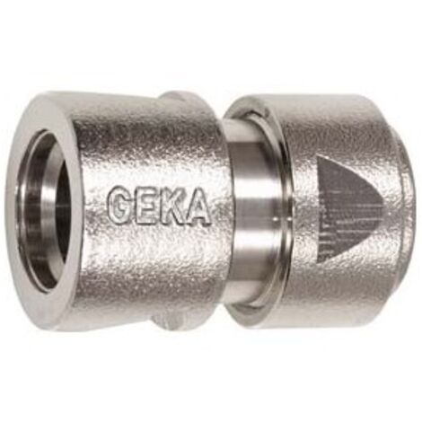 Raccord rapide Geka en métal 1/2" sans arret eau