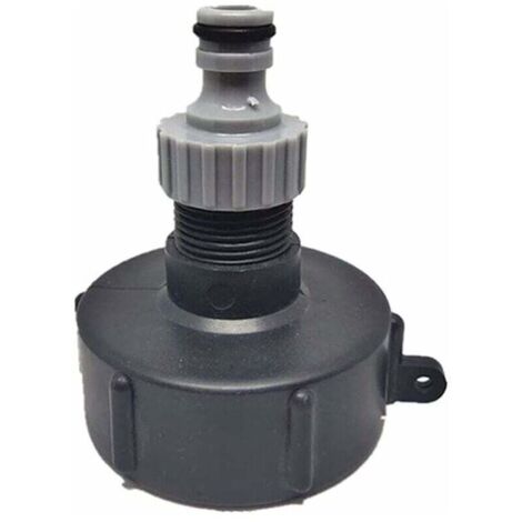 Raccord Rapide IBC Cuve 1000L S60X6 Robinet Adaptateur Réservoir Connecteur Tuyau Sortie Plastique 3/4 Pouce