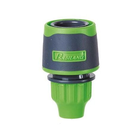 Raccord rapide libre bi-matière pr tuyau 9mm