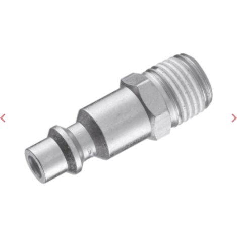 Raccord rapide mâle passage d'air 6mm filetage mâle 1/4"
