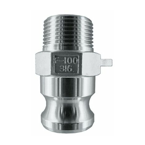 Raccord rapide pneumatique, Filetage vers Mâle BSPP 1 pouce ISO 228 Classe A en Résine de polypropylène ( Prix pour Sachet de 5 )