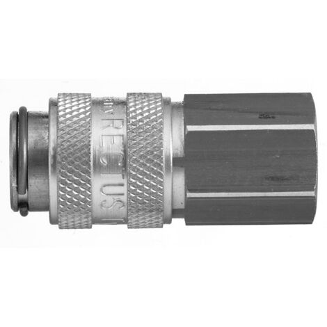 Raccord rapide pneumatique Legris, Filetage femelle vers Femelle 1/4 in Female 16mm 1/4pouces Européen, Profil rectus ( Prix pour 1 )