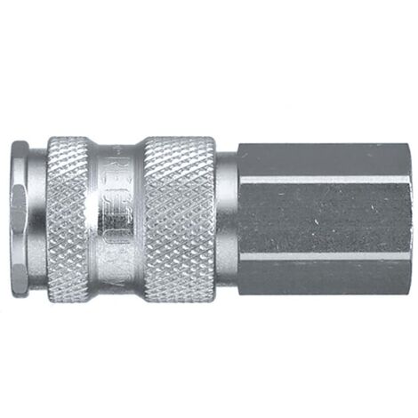 Raccord rapide pneumatique Legris, Filetage femelle vers Femelle 1/4 in Female 23mm 1/4pouces Européen, Profil rectus ( Prix pour 1 )