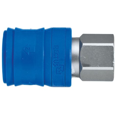 Raccord rapide pneumatique Legris, Filetage femelle vers Femelle 1/4 in Female 31mm 1/4pouces Européen, Profil rectus ( Prix pour 1 )