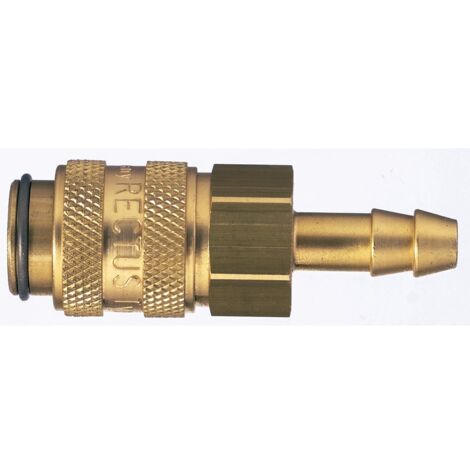 Raccord rapide pneumatique Legris, Filetage femelle vers Femelle 16mm Européen, Profil rectus en Laiton nickelé ( Prix pour 1 )