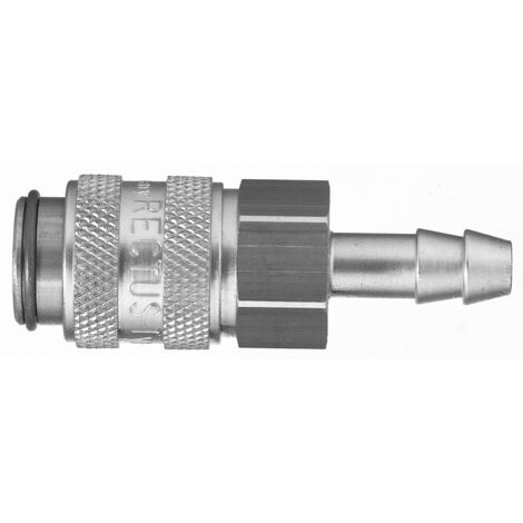 Raccord rapide pneumatique Legris, Filetage femelle vers Femelle 16mm Européen, Profil rectus en Laiton nickelé ( Prix pour 1 )