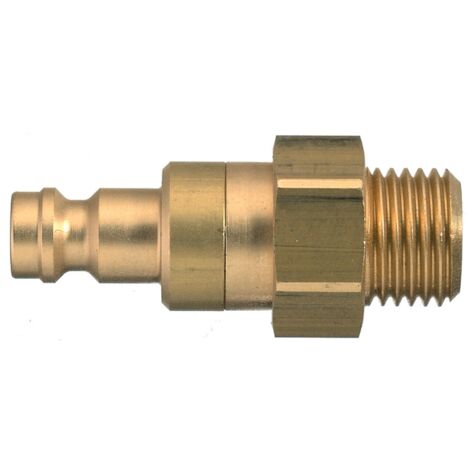 Raccord rapide pneumatique Legris, Filetage femelle vers Femelle BSPP 1/4 in Male 1/4pouces Européen, Profil rectus en ( Prix pour 1 )