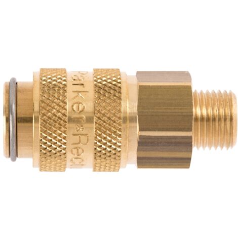 Raccord rapide pneumatique Legris, Filetage femelle vers Femelle BSPP 1/4 in Male 16mm 1/4pouces Européen, Profil ( Prix pour 1 )