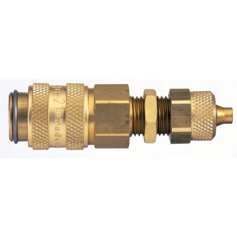 Raccord rapide pneumatique Legris, Filetage Mâle vers Mâle 16mm Européen, Profil rectus en Laiton nickelé ( Prix pour 1 )