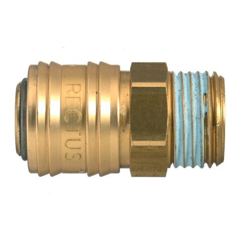 Raccord rapide pneumatique Legris, Filetage Mâle vers Mâle 25mm M16 x 1.5 Adaptateur chargeur en Laiton ( Prix pour 1 )