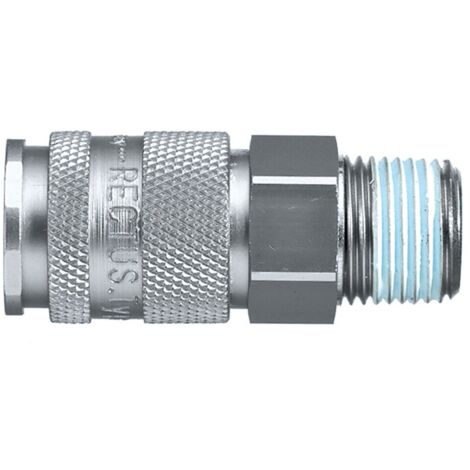 Raccord rapide pneumatique Legris, Filetage Mâle vers Mâle 3/4 in Male 27mm 3/4pouces Européen, Profil rectus en Laiton ( Prix pour 1 )