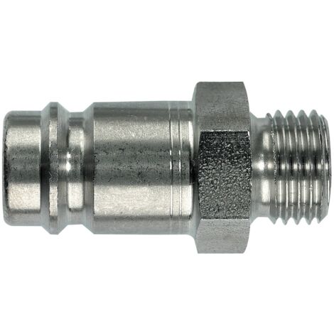 Raccord rapide pneumatique Legris, Filetage Mâle vers Mâle 3/4 in Male 3/4pouces Européen, Profil rectus en Acier ( Prix pour 1 )