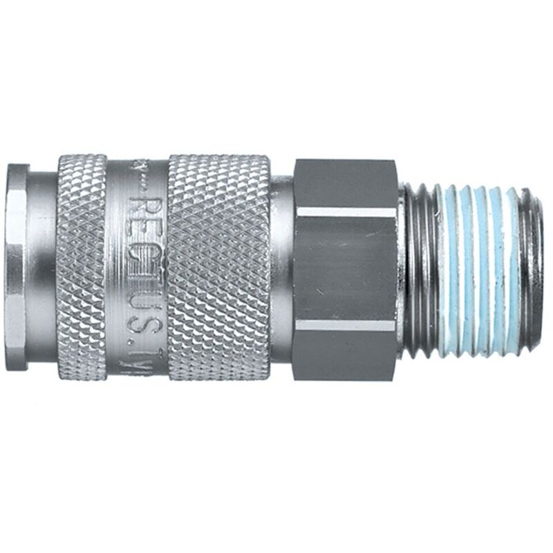 Raccord rapide pneumatique Legris Filetage Mâle vers Mâle 3/4 in Male 27mm 3/4pouces Européen, Profil rectus en Laiton ( Prix pour 1 )