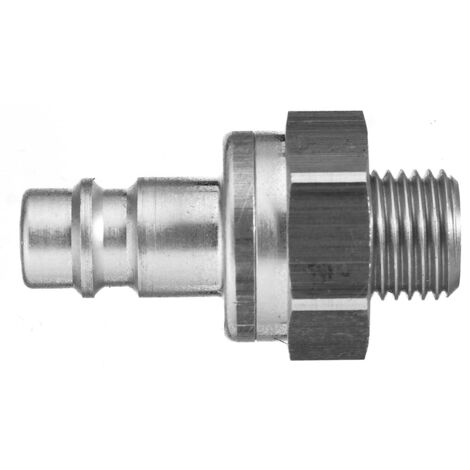 Raccord rapide pneumatique Legris, Filetage Mâle vers Mâle BSPP 1/4 in Male 1/4pouces Européen, Profil rectus en Laiton ( Prix pour 1 )