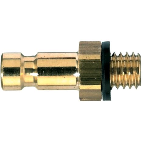 Raccord rapide pneumatique Legris, Filetage Mâle vers Mâle BSPP 1/8 in Male 1/8pouces Profil rectus, Walther en Laiton ( Prix pour 1 )