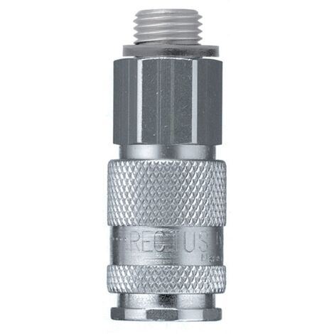 Raccord rapide pneumatique Legris, Filetage Mâle vers Mâle BSPP 3/8 in Male 23mm 3/8pouces ISO 6150 C, ISO C en Laiton ( Prix pour 1 )