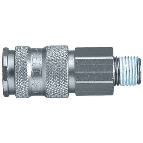 Raccord rapide pneumatique Legris, Filetage Mâle vers Mâle BSPT 1/2 in Male 23mm 1/2pouces Européen, Profil rectus en ( Prix pour 1 )