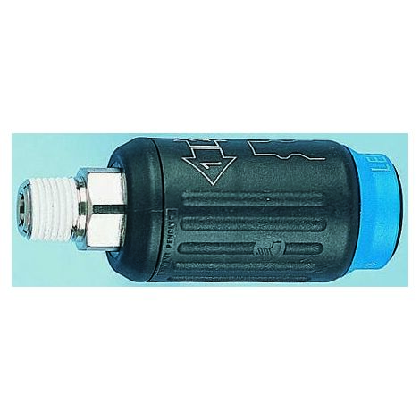 Raccord rapide pneumatique Legris, Filetage vers Mâle R 1/4 Mâle 1/4pouces en Polymère renforcé ( Prix pour 1 )