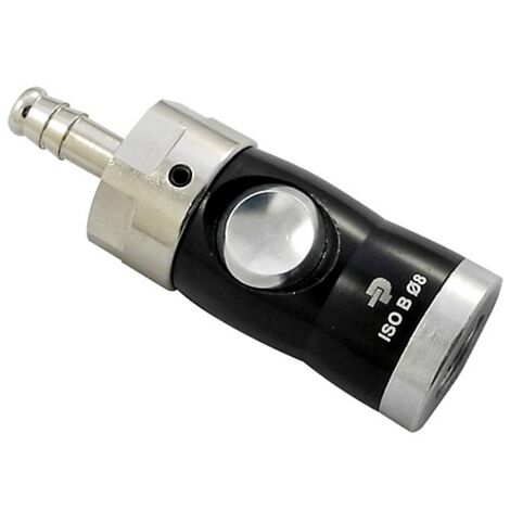 Raccord rapide pneumatique Legris, Tuyau cannelé vers Femelle M8 8mm Européen, ISO B, ISO C en Aluminium anodisé, ( Prix pour 1 )