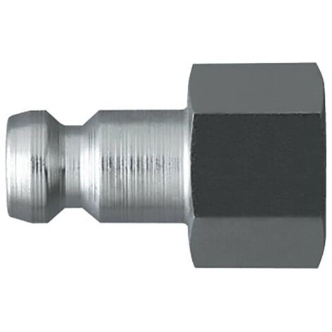 Raccord rapide pneumatique Legris, Tuyau cannelé vers Femelle, Mâle 1/4 in Female 1/4pouces Européen, Profil rectus en ( Prix pour 1 )