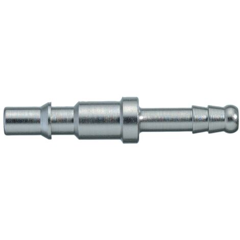 Raccord rapide pneumatique Legris, Tuyau cannelé vers Femelle, Mâle 12mm 1/8pouces ISO 6150 C, ISO C en Acier nickelé ( Prix pour 1 )