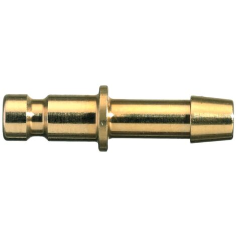Raccord rapide pneumatique Legris, Tuyau cannelé vers Femelle, Mâle 7mm Profil rectus, Walther en Laiton nickelé ( Prix pour 1 )