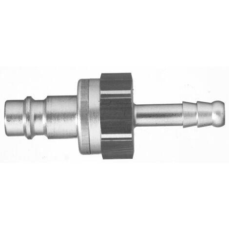 Raccord rapide pneumatique Legris, Tuyau cannelé vers Femelle, Mâle Européen, Profil rectus en Laiton nickelé ( Prix pour 1 )
