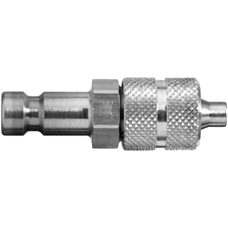 Raccord rapide pneumatique Legris, Tuyau cannelé vers Femelle, Mâle Profil rectus, Walther en Acier inoxydable 304 ( Prix pour 1 )