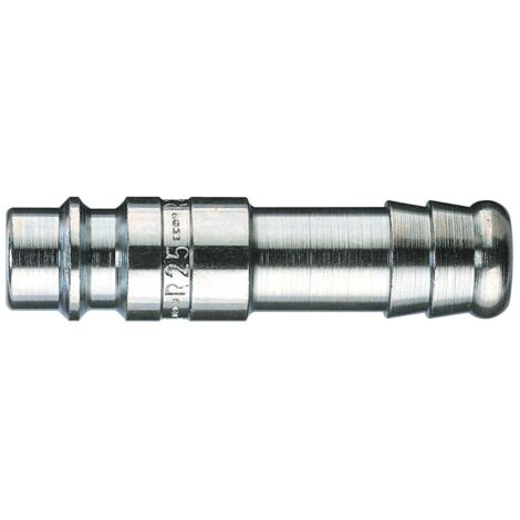 Raccord rapide pneumatique Legris, Tuyau cannelé vers Mâle Adaptateur chargeur en Acier zingué ( Prix pour 1 )