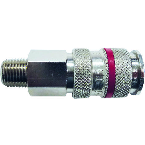 Raccord rapide pneumatique RS PRO, Filetage vers Femelle 3/8 in Female Britannique en Acier nickelé ( Prix pour 1 )