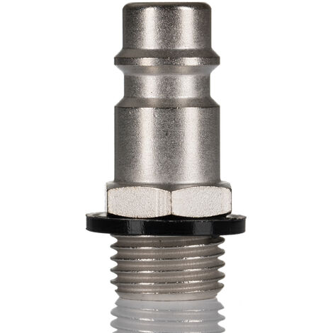 Raccord rapide pneumatique RS PRO, Filetage vers Mâle G 1/4 Mâle 1/4pouces en Laiton ( Prix pour Paquet de 5 )