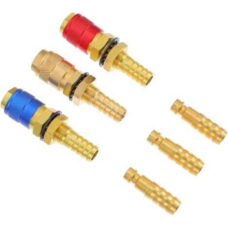 Raccord rapide pour kit de soudage avec adaptateur gaz et eau
