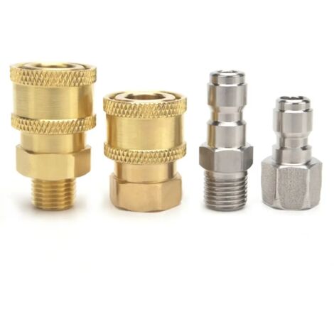 Raccord rapide pour nettoyeur haute pression, adaptateur pour tuyau d'arrosage, raccord mâle 1/4"