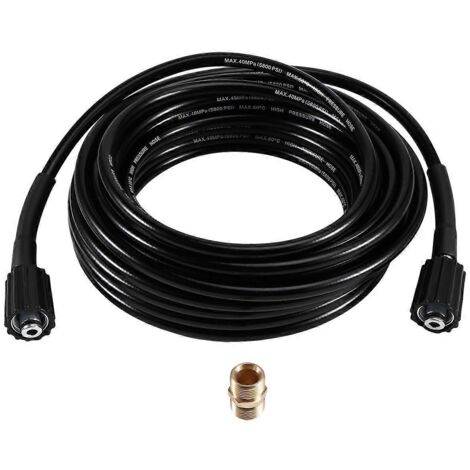 Raccord rapide pour tuyau de nettoyeur haute pression et rallonge de 15 m