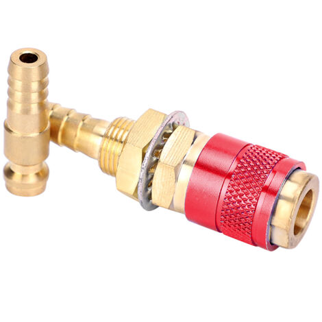 Raccord rapide refroidi à eau 8mm pour torche de soudage MIG/MAG et TIG (Rouge)