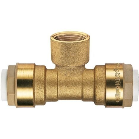 Raccord laiton en T à emboîtement - diamètre 18 mm - Itap