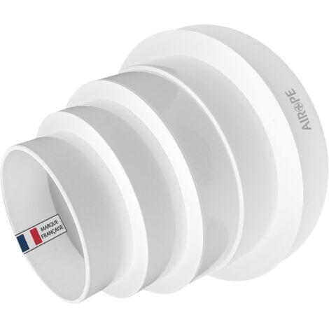 Raccord Réducteur Universel - 1 Pièce - Plastique - Ajustable 80-150mm - Ventilation et Climatisation