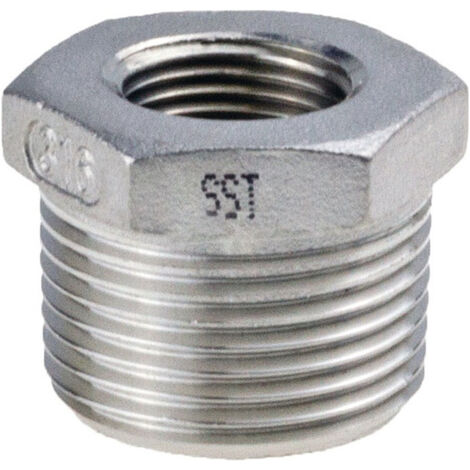 Raccord réduction NPS-1 1/4 pouce NPS2 1 pouce 8 pans L 27.5mm SPRINGER (Par 5)