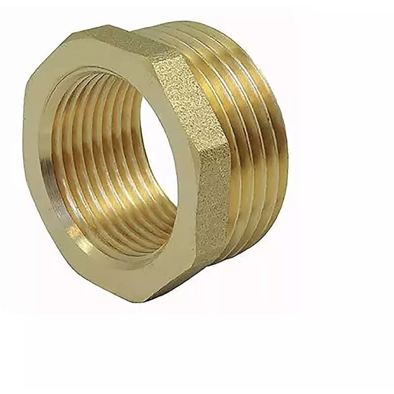 Ecolands - Réduction simple male / femelle en laiton ø a: 2'' ø b: 1''1/4