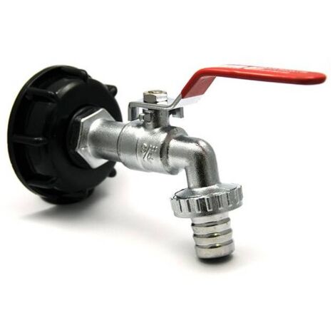Raccord robinet en laiton chromé sortie 1'' 90 degrés
