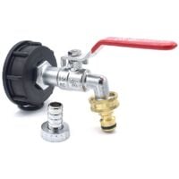 Raccord robinet en laiton chromé sortie raccord rapide - 3/4'' BSP